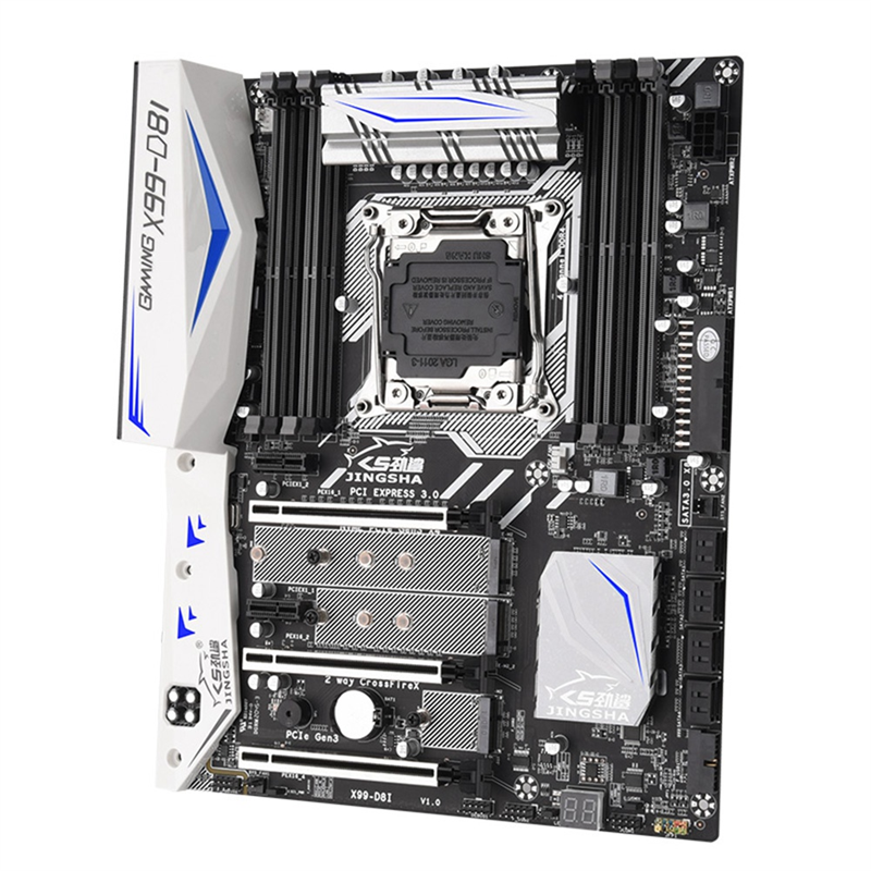 

Игровая материнская плата JINGSHA X99-D8I с памятью DDR4 для LGA2011-3 V3V4 с четырехканальным чипом X99 поддерживает несколько игр M.2 WIFI