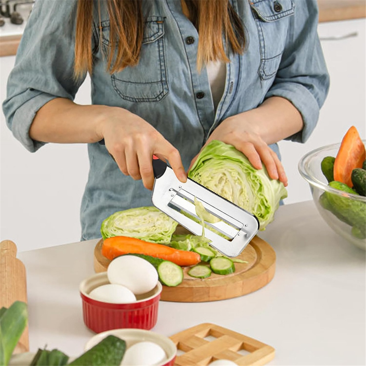 

Измельчители капусты для салата из капусты, Шинковка для нарезки капусты, Двухслойный измельчитель пищевой капусты, Измельчитель лука