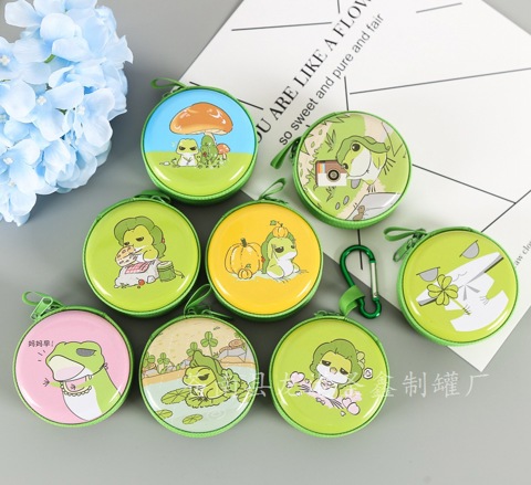 Cartoon coin purse Кошелек В Стиле Путешествующей Лягушки Универсальный Мини-контейнер Хранения Монет Портативный Креативный Игр