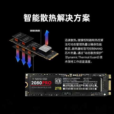 копия 1: 1 Кросс-бордерный популярный высокоскоростной M2 твердотельный накопитель 2080 PRONGFF с двумя портами SSD 2TB 4TB 1TB