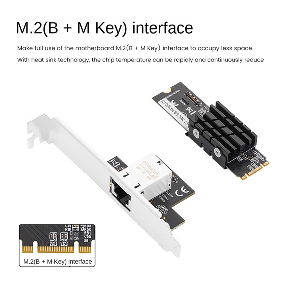 M.2 С одним портом 10 Гбит / с гигабитной сетевой картой Ethernet