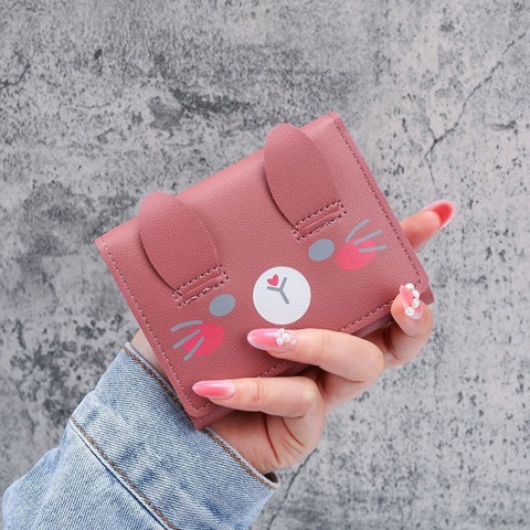 Cartoon coin purse Кошелек Женщин Новый СтуденчеСкий КоротКий Монетный Миниатюрный Милый КошелеК КомпаКтный 70% Off Большой Емко