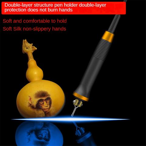 Инструменты для выжигания древесины LH20, Набор дровяных горелок с регулируемой температурой, для начинающих мастеров по выжиганию древесины, Пирографический станок, штекер EU