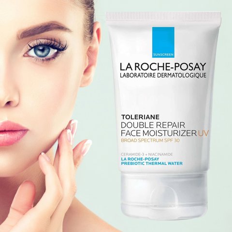 УВЛАЖНЯЮЩИЙ КРЕМ ДЛЯ ЛИЦА LA ROCHE-POSAY TOLERIANE DOUBLE REPAIR UV SPF 30 (75 мл) A+