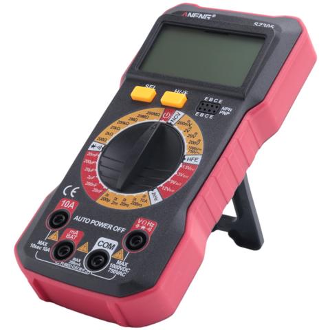 ANENG SZ305 1999 Отсчетов Мультиметр Тестеры конденсаторов Умный вольтметр AC / DC Напряжение Ток Сопротивление Ом Инструменты для тестирования Красный