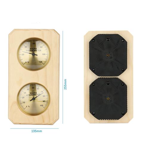 Деревянный термометр для сауны и Гигрометр для измерения влажности и температуры 2 в 1 для домашней семейной гостиничной сауны