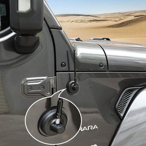 Радиоантенна для Wrangler Гибкая металлическая автомобильная радиоантенна для Jeep Wrangler JK JKU JL JLU 2007-2020