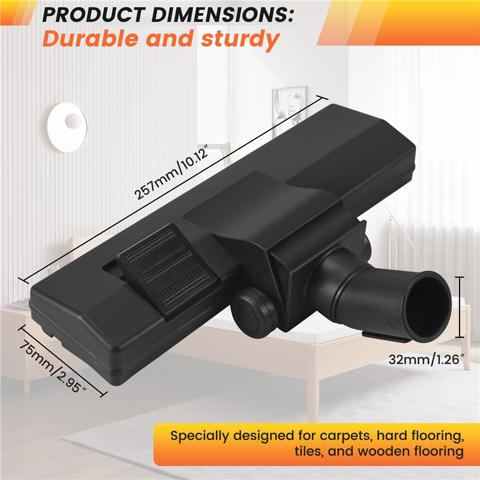 Универсальный пылесос Euro Floor Brush Head 32 мм Насадка для щетки для пола и коврового покрытия Combo Tool