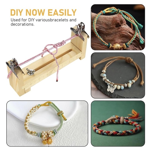 Зажим для деревянного браслета, Производитель браслетов с деревянным зажимом, Набор инструментов для плетения браслетов, Зажим для браслета ручной работы своими руками