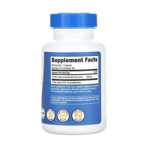 Nutricost, TUDCA, 250 мг, 60 капсул