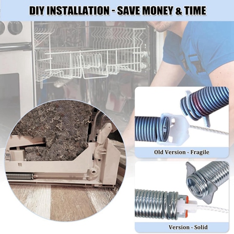 Модернизированный комплект пружин и тросов для дверной петли посудомоечной машины /Thermador/Gaggenau 00754866