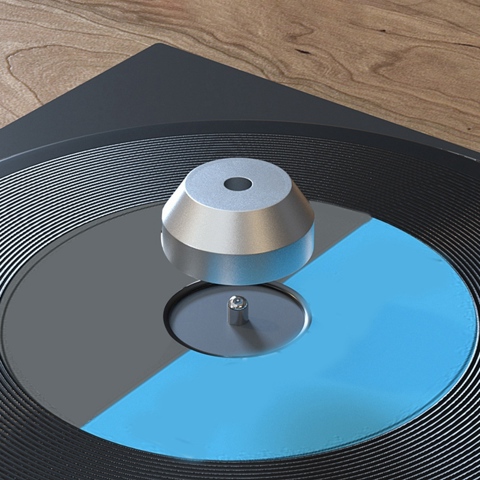 Аудио Пластинки Виниловые проигрыватели Металлический стабилизатор диска Зажим для веса проигрывателя Hifi Серебристый Простой в использовании