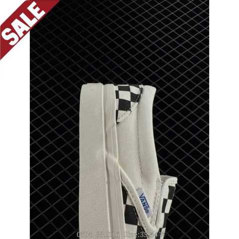 Мода Обувь кроссовки Vans Slip Og Classic Lx: Высококачественные, боковой шахматный узор, одноногие повседневные кеды, новые