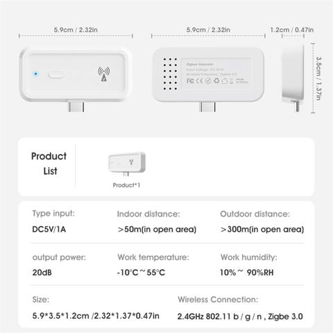Tuya Zigbee Ретранслятор