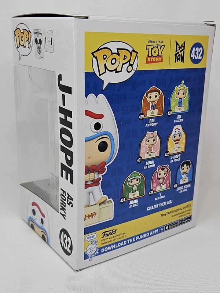 Funko Pop! Rocks – J-Hope (BTS) En Forky – Toy Story X Tiny Tan – Figurine Vinyle 12,6 Cm – Collection Exclusive