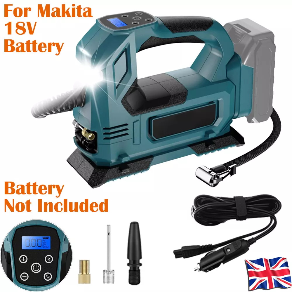 

Аккумуляторный воздушный компрессор Makita 18V для накачки шин со светодиодной подсветкой 120PSI