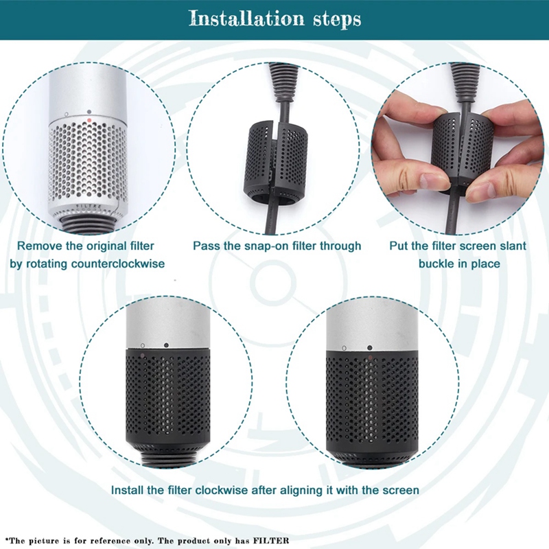 

Наружная крышка фильтра для фена Dyson HD01 HD03 HD07 HD08 с пылезащитным фильтром Конструкция открывающейся части сетки фильтра