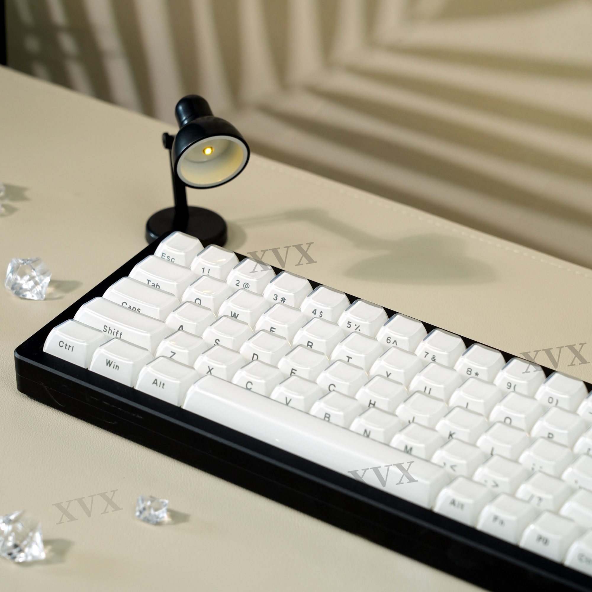 XVX Jelly Round Side Keycaps Ice Crystal Translucent White OEM
