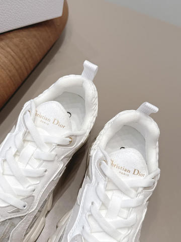 Кроссовки Dior 2026 премиум кожа сетка логотип на пятке платформа бежевый черный