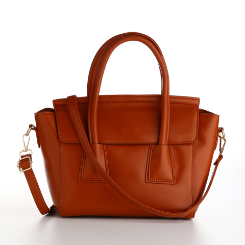 Сумка женская мессенджер на магните, 35x15x23 см, рыжая