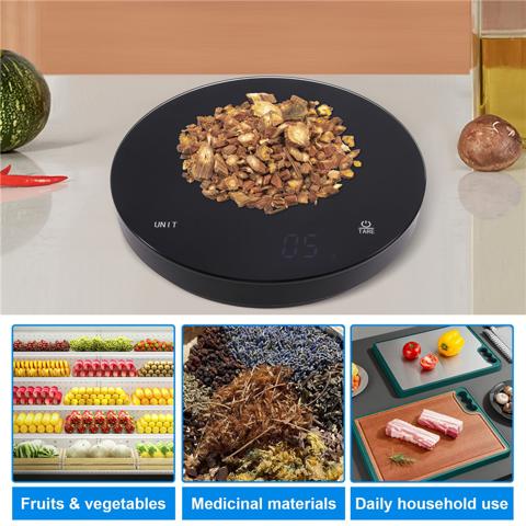 Цифровые кухонные весы, вместимость 0,1-3 кг, Вместимость 0,1-3 кг, Светящийся дисплей, В комплекте 3 батарейки типа ААА