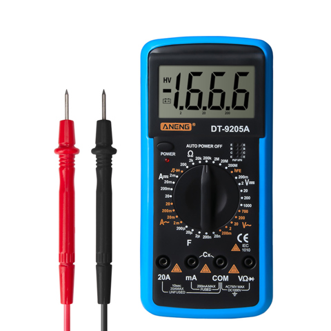 мультиметр цифровой ANENG DT-9205A  с проверкой диодов