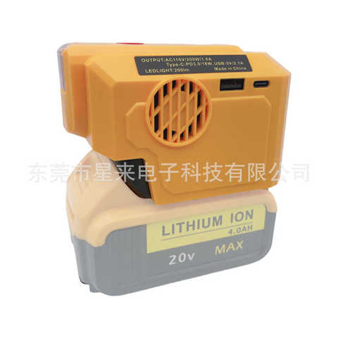 Инвертор 200W СовмеСтим С Makita DeWalt Milvac 18V-20V Литиевая Батарея PD3.0 TYPE-C 18W