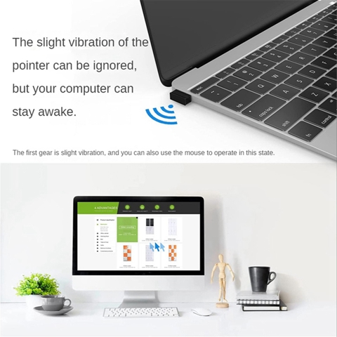 1 Шт Мини-мышь Jiggler Plug-And-Play USB-Устройство для перемещения мыши Для предотвращения перехода в спящий режим Поддерживает многодорожечную виртуальную мышь