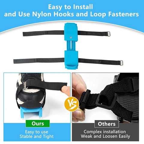 Зимние детские коньки для катания на коньках, Регулируемые Двухколесные коньки с ремешками для крепления на крючок и петлю