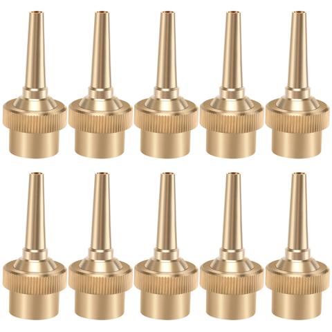 10шт 1/2 дюйма DN15 Латунные струйные прямые регулируемые форсунки для распыления воды Фонтана Форсунки для бассейна Украшения садового ландшафта