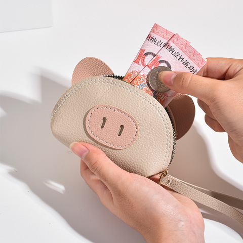 Cartoon coin purse Милый Портмоне Женщин Миниатюрная Ручная Монет Ключница Хранения Держатель Для Карт Кожаная Маленькая Сумка