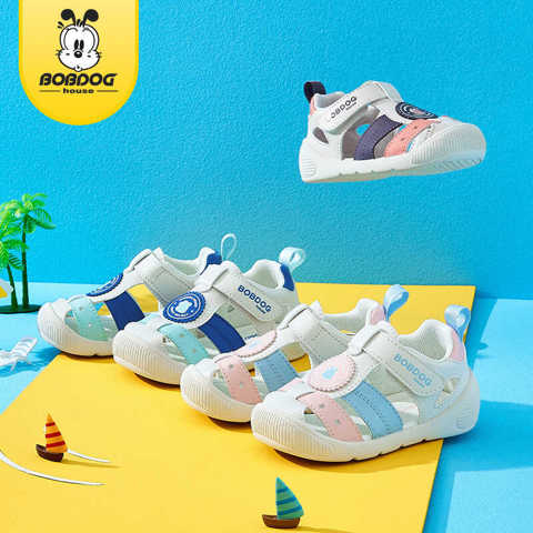 Детские Прогулочные Туфли BOBDOG Малышей 1-4 Лет Пляжные Туфли Летние Сандалии Для Мальчиков И Девочек С Мягкой Подошвой