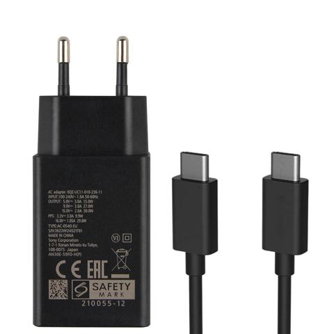 XQZ-UC1 30W PD Быстрое зарядное устройство UCB24 Кабель с двумя разъемами Type-C для Sony Xperia 1 IV Xperia 5 IV Xperia PRO-I