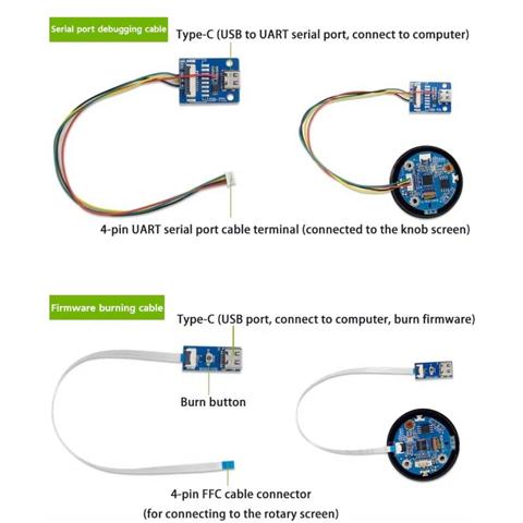 1.28 Inch TFT LCD Display Round Rotary LCD Smart Touch Screen 1.28 Inch Knob Display 240x240 for Smart Home
