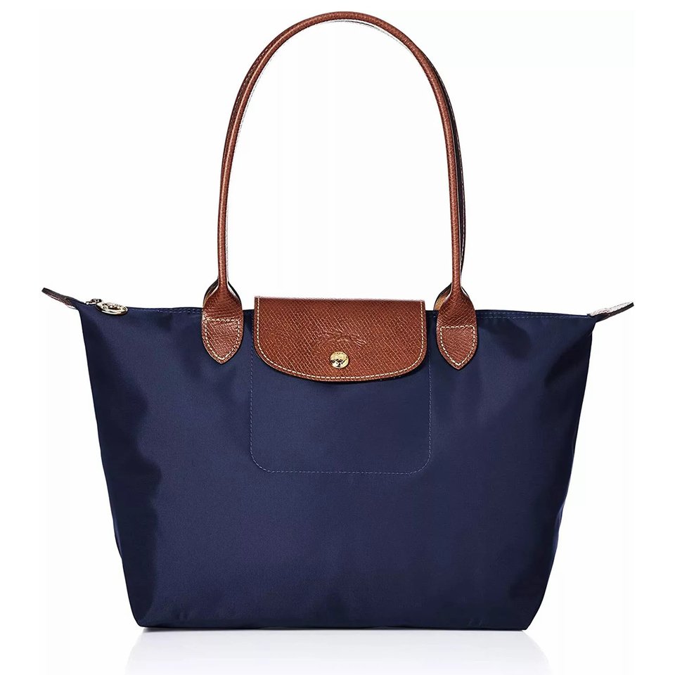 

Большая белая сумка Longchamp - Le Pliage Classic