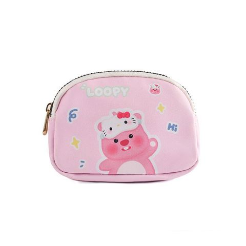 Cartoon coin purse Новый Милый Мультяшный КошелеК Монет Hello Kitty Женщин КомпаКтная Мини-суМка С Двойной Молнией Многофункцион