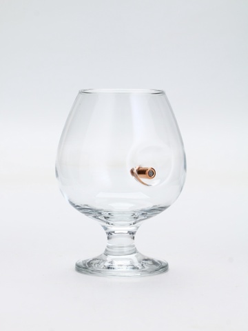 3 шт. Бокал для коньяка с пулей 'Непробиваемый', настоящему мужчине, 395 мл