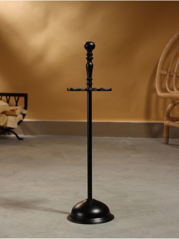 Каминный набор 'Дом', 4 предмета, 11x11x46 см, сталь