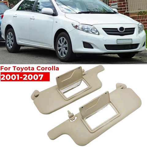 Автомобильный солнцезащитный козырек для Toyota Corolla 2001-2007 Зеркало для макияжа Солнцезащитная панель Внутренний солнцезащитный козырек на переднем ветровом стекле