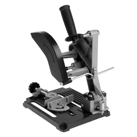 Стойка для УШМ ТУНДРА, d100-125 мм, угловые тиски 45, платформа из чугуна