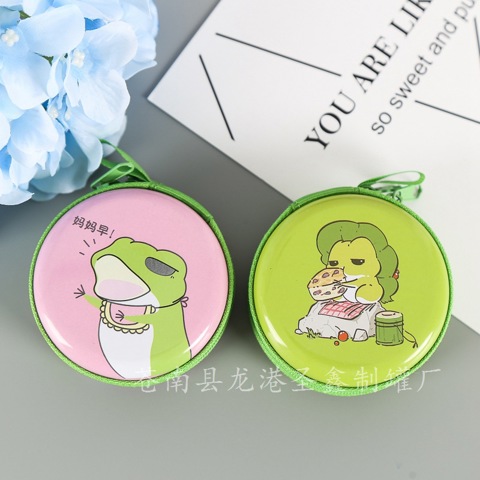 Cartoon coin purse Кошелек В Стиле Путешествующей Лягушки Универсальный Мини-контейнер Хранения Монет Портативный Креативный Игр