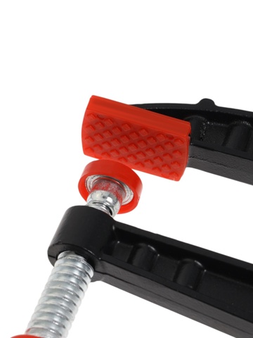 2 шт. Струбцина F-образная усиленная ТУНДРА, тавровый профиль, 2К рукоятка, 300x80x380 мм