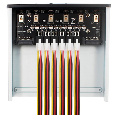 6-Позиционный Контроллер выбора жесткого диска Модуль переключения питания жесткого диска для настольного компьютера Поддерживает 2,5 /3,5-дюймовый жесткий диск SATA HDD
