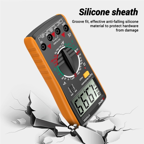 ANENG DT9205A Цифровой мультиметр AC / DC Транзисторный тестер Электрический тестер NCV Профессиональный аналоговый Автоматический диапазон Желтый