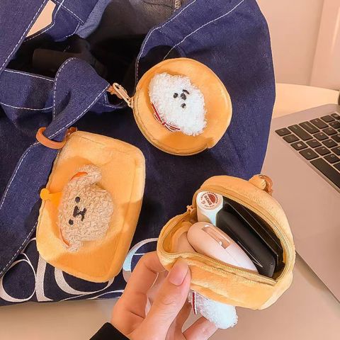 Cartoon coin purse Милый Плюшевый КошелеК Мелочи В Виде Щенка Мини-кошелек Студентов Сумка-брелок Хранения Женственная Сумка-под