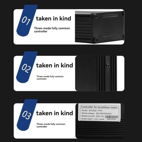 Ebike 3 Mode 36V 48V 52V 60V 22A Синусоидальный контроллер 11 трубок для двигателя мощностью 500 Вт, Запчасти для электрического скутера, Контроллер Ebike