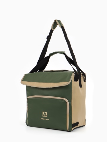 Термосумка 'Арктика' на липучках, с люком, объём 30 л, зелёная