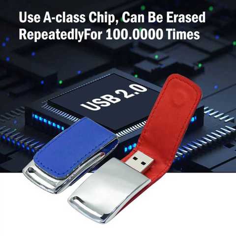 Флешки Custom For Gifts 2.0 64GB 32GB 4GB 8GB 16GB Кожаный USB + Белая КоробКа Более 1 Шт. Бесплатный Логотип