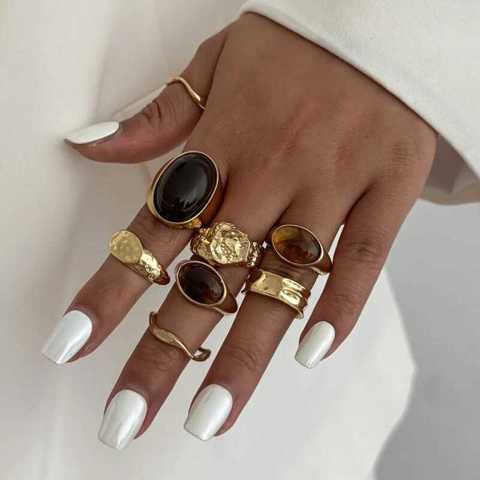 Комплект Из 8 Колец GUOLE