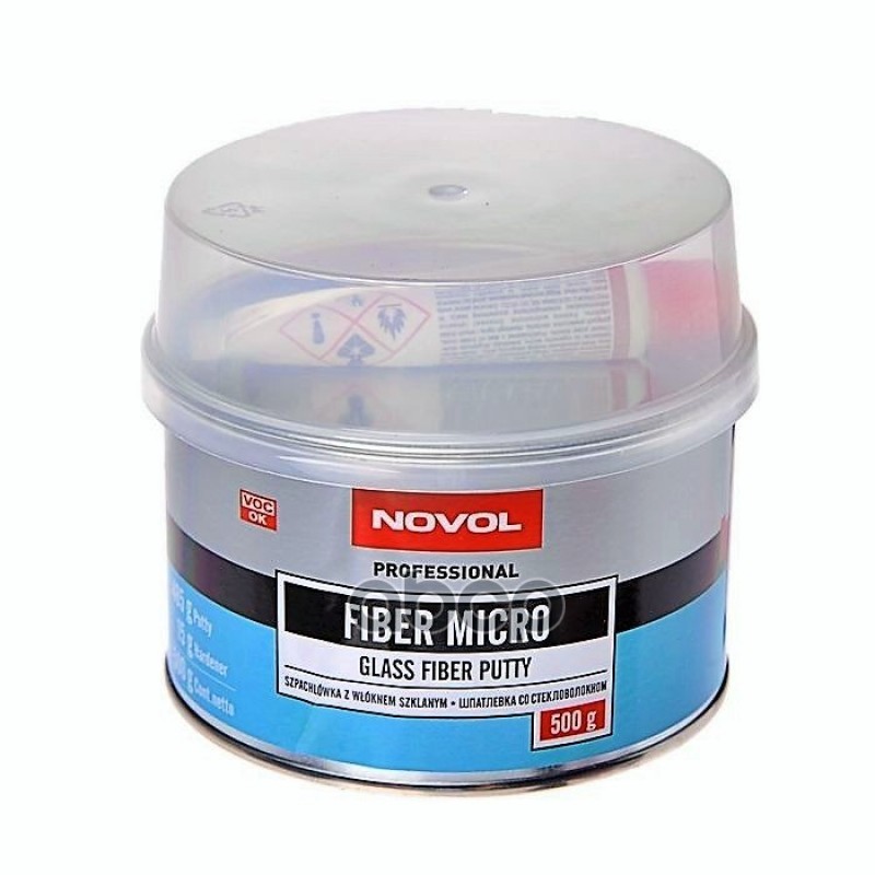 

Шпатлевка со стекловолокном Novol Fiber Micro 0,5 кг Novol арт. 1231